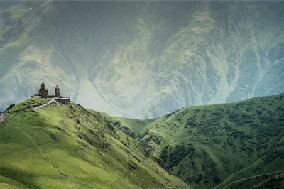 Gergeti Trinity Church, Kazbegi, Oni, Georgia