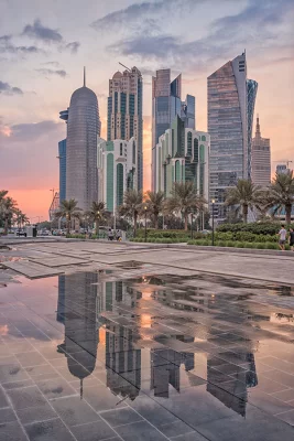 Doha West Bay, Katar, Naher Osten.