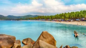 Strandidylle auf Goa in Indien