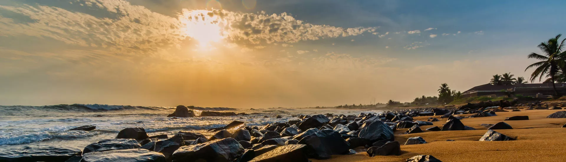 Roter Sandstrand in Monrovia