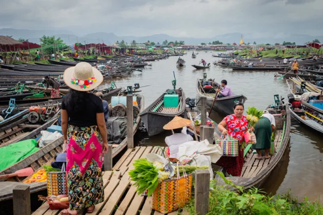 Lebensmittelmarkt in Myanmar