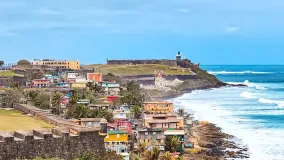 Blick auf die Stadt San Juan
