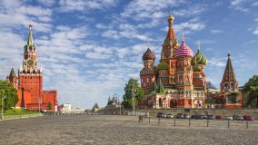 Kreml und Basilius-Kathedrale in Moskau