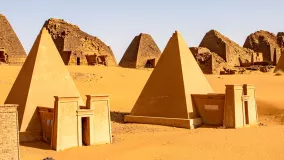 Pyramiden von Meroe nördlich von Khartum