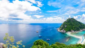 Blick auf die Insel Koh Nangyuan