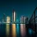 Skyline von Dubai bei Nacht