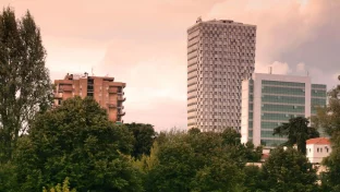 Skyline von Tirana, Albanien