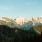 Alpine Berglandschaft in Slowenien mit dramatischem Himmel