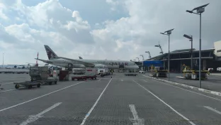 Flughafen OR Tambo International in Johannesburg, Südafrika