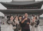Indonesische Reisegruppe in Südkorea