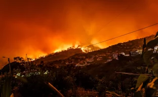 Waldbrandwarnung in Portugal auf dem Festland
