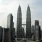 Skyline von Kuala Lumpur mit Petronas Towers in Malaysia