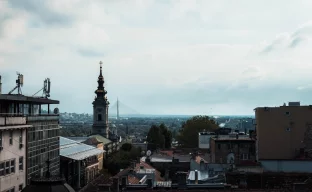 Stadtsilhouette von Belgrad, Serbien, bei Tageslicht