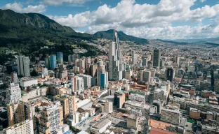 Stadtansicht von Bogotá, Kolumbien