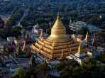 Blick auf Myanmar mit der Shwedagon-Pagode in Rangun