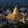Blick auf Myanmar mit der Shwedagon-Pagode in Rangun