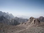 Berglandschaft in Tadschikistan mit Grenzregion zu Afghanistan