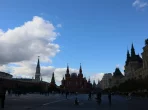 Stadtansicht von Moskau mit historischen Gebäuden