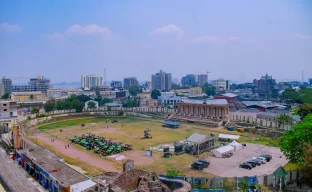 Stadtansicht von Brazzaville an der Republik Kongo