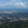 Stadtansicht von Honduras mit Bergen im Hintergrund