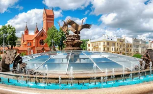 Platz der Unabhängigkeit in Minsk. Weißrussland