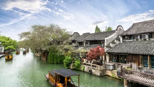 Landschaft von Wuzhen in China