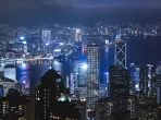 Nachtansicht von Hongkong 