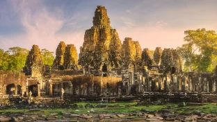 Alter Tempel Bayon Angkor Siem Reap, Kambodscha