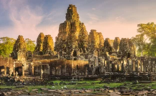 Alter Tempel Bayon Angkor Siem Reap, Kambodscha