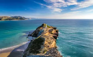 Castlepoint Lighthouse view, Neuseeland