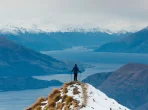 Wanderer auf dem Aussichtspunkt des Roy