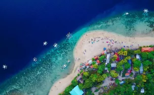 Luftaufnahme der Insel Cebu, Philippinen