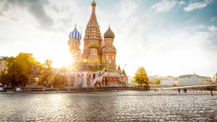 Basilius-Kathedrale auf dem Roten Platz in Moskau, Russland