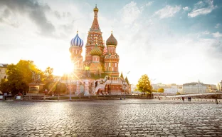 Basilius-Kathedrale auf dem Roten Platz in Moskau, Russland
