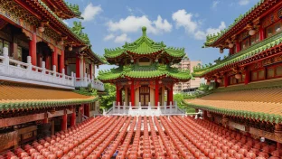 Sanfeng-Tempel in Kaohsiung, Taiwan