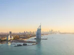 Aerial view of Burj Al Arab Jumeirah Island